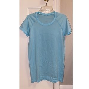 Lululemon Swiftly Tech Short Sleeve Shirt- Light Blue